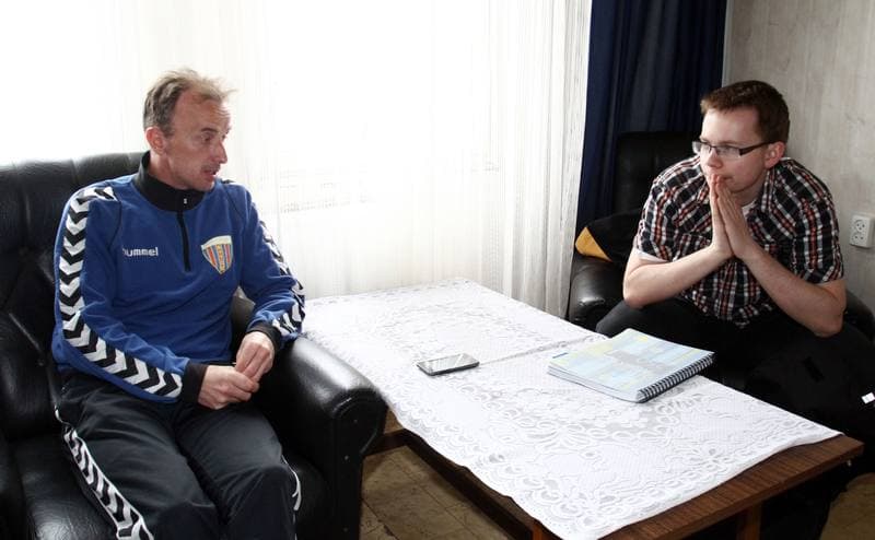 Football. Polonia Bytom. Press Conference. 30.04.2013
