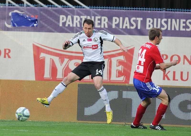 Football. T-Mobile Ekstraklasa. Piast Gliwice - Legia Warsaw. 27.04.2013