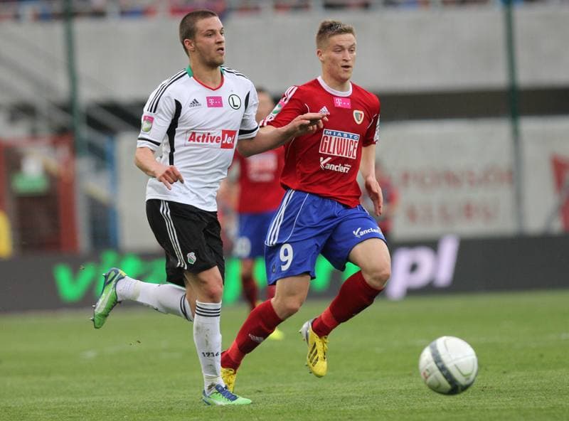 Football. T-Mobile Ekstraklasa. Piast Gliwice - Legia Warsaw. 27.04.2013