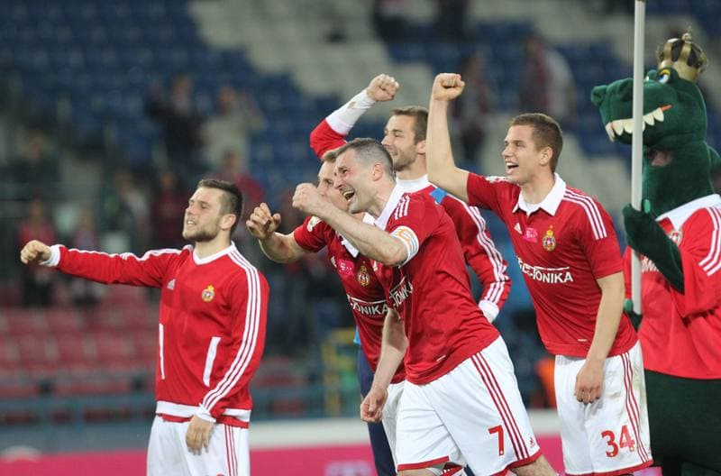 Football. T-Mobile Ekstraklasa. Wisla Krakow - Widzew Lodz. 26.04.2013