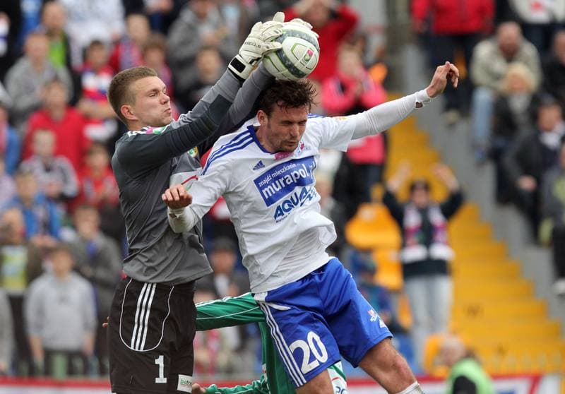 Football. T-Mobile Ekstraklasa. Podbeskidzie Bielsko-Biala - GKS Belchatow. 20.04.2013