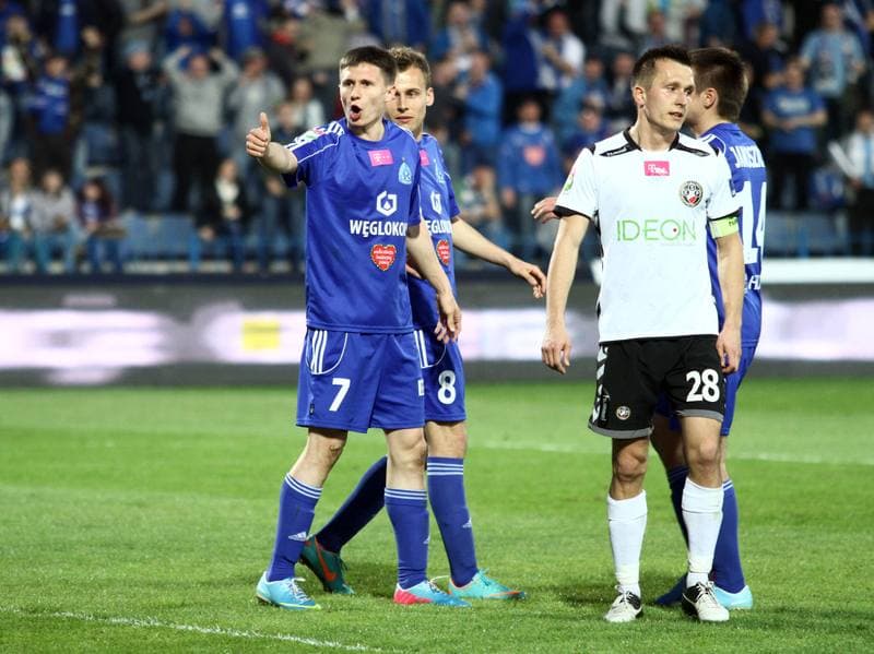 Football. T-Mobile Ekstraklasa. Ruch Chorzow - Polonia Warszawa. 22.04.2013