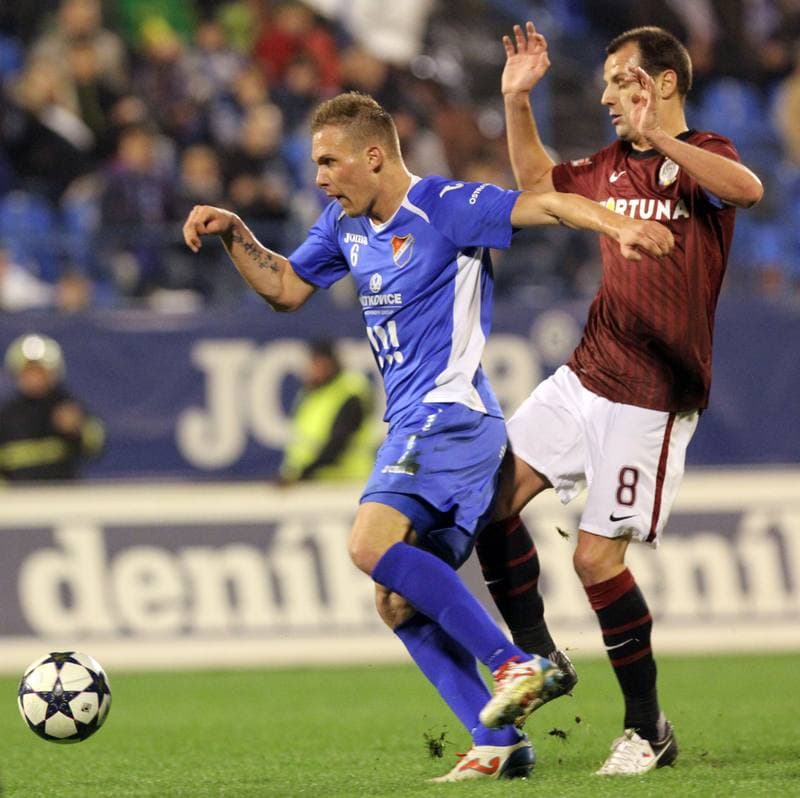 Football. Gambrinus Liga. Banik Ostrava - Sparta Prague. 20.04.2013