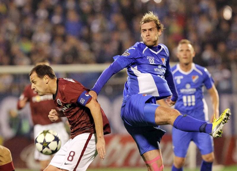 Football. Gambrinus Liga. Banik Ostrava - Sparta Prague. 20.04.2013
