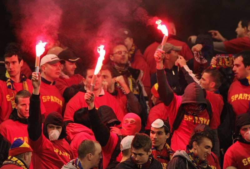 Football. Gambrinus Liga. Banik Ostrava - Sparta Prague. 20.04.2013