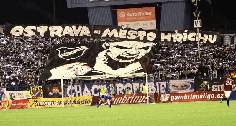 Football. Gambrinus Liga. Banik Ostrava - Sparta Prague. 20.04.2013