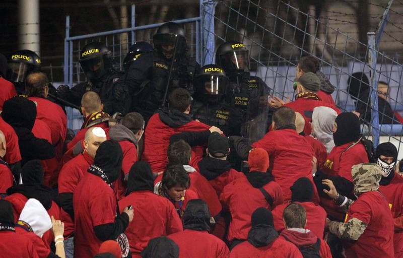 Football. Gambrinus Liga. Banik Ostrava - Sparta Prague. 20.04.2013
