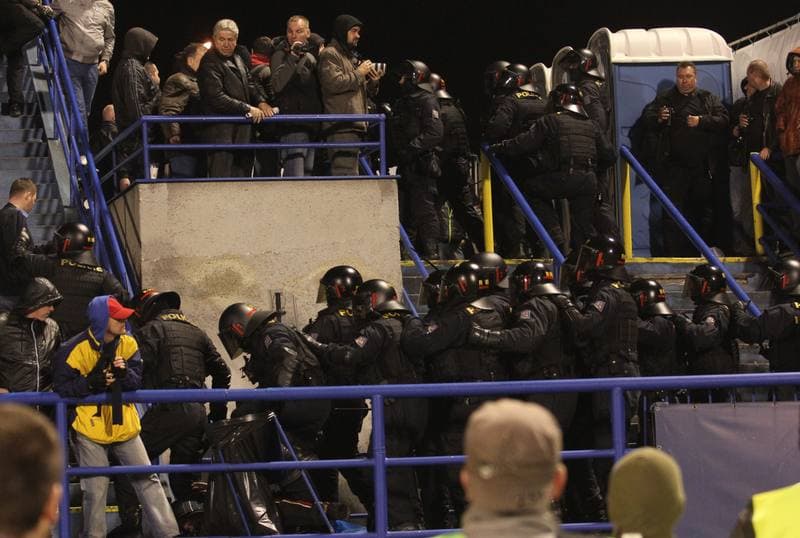Football. Gambrinus Liga. Banik Ostrava - Sparta Prague. 20.04.2013