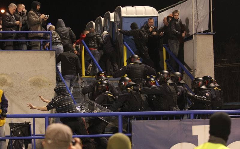 Football. Gambrinus Liga. Banik Ostrava - Sparta Prague. 20.04.2013