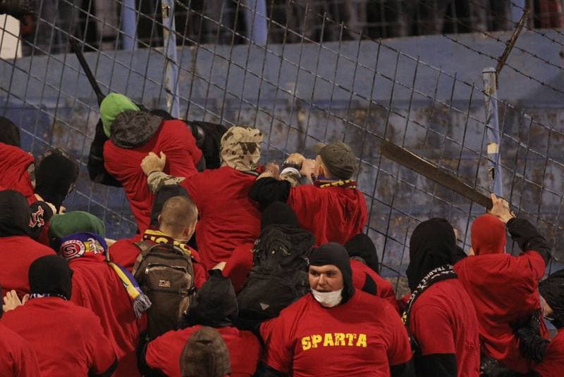 Football. Gambrinus Liga. Banik Ostrava - Sparta Prague. 20.04.2013