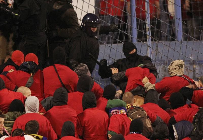 Football. Gambrinus Liga. Banik Ostrava - Sparta Prague. 20.04.2013