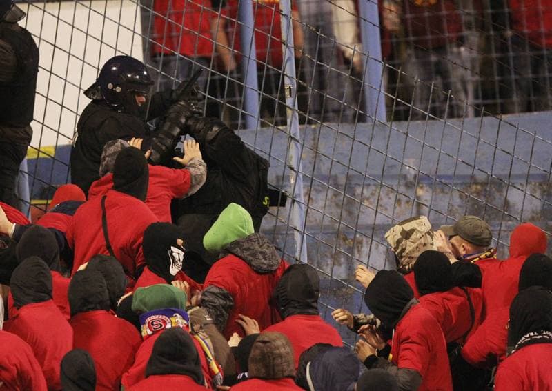 Football. Gambrinus Liga. Banik Ostrava - Sparta Prague. 20.04.2013