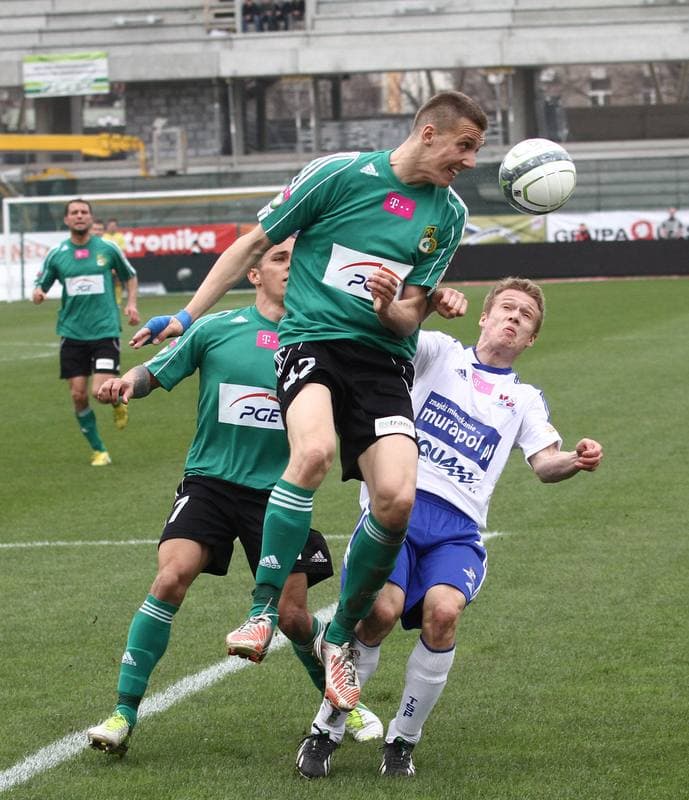 Football. T-Mobile Ekstraklasa. Podbeskidzie Bielsko-Biala - GKS Belchatow. 20.04.2013