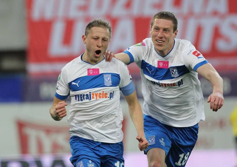 Football. T-Mobile Ekstraklasa. Piast Gliwice - Lech Poznan. 15.04.2013