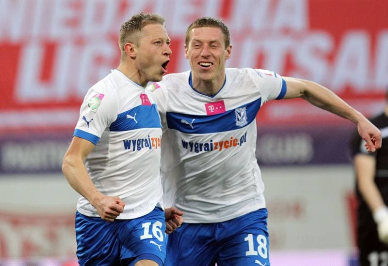 Football. T-Mobile Ekstraklasa. Piast Gliwice - Lech Poznan. 15.04.2013