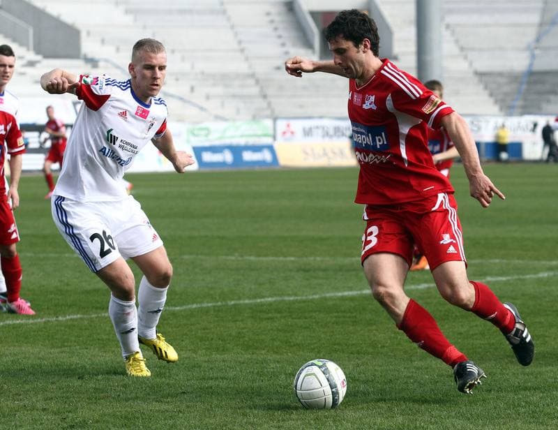 Football. T-Mobile Ekstraklasa. Gornik Zabrze - Podbeskidzie Bielsko-Biala. 27.04.2012