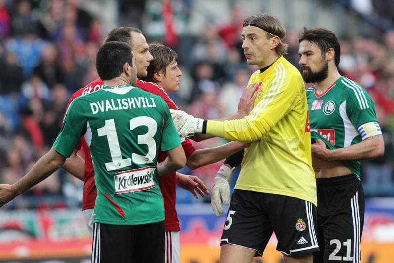 Football. T-mobile Ekstraklasa. Wisla Krakow - Legia Warsaw. 13.04.2013