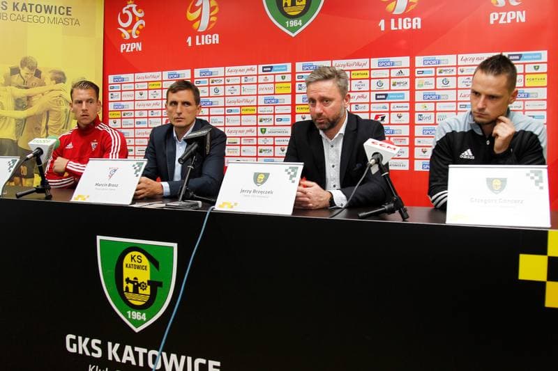 Football. GKS Katowice. Press Conference. 20.10.2016