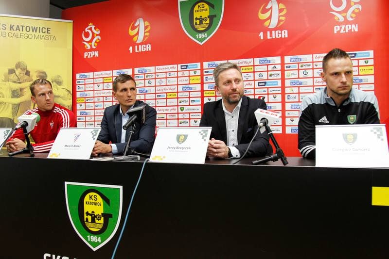Football. GKS Katowice. Press Conference. 20.10.2016