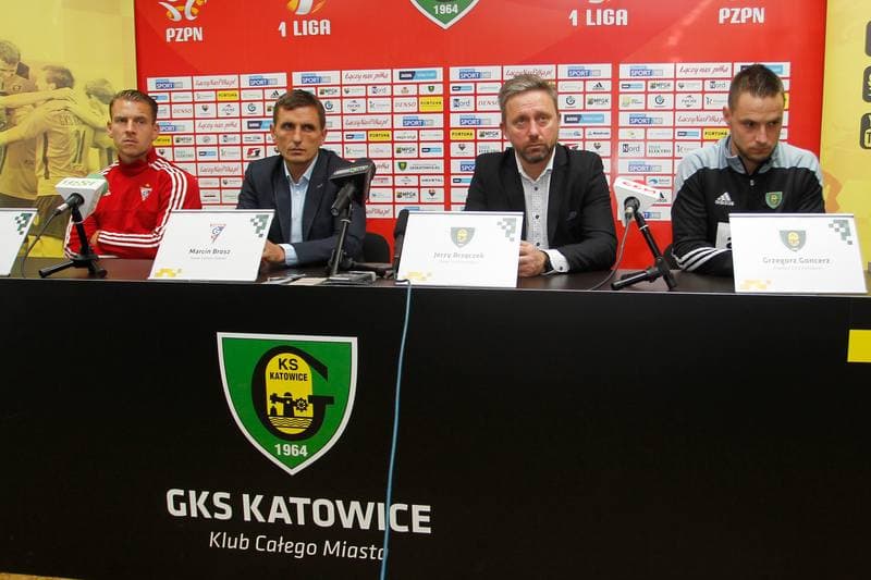Football. GKS Katowice. Press Conference. 20.10.2016