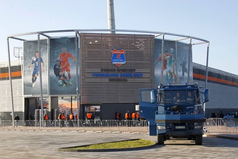 Football. PKO BP Ekstraklasa. Termalica Bruk-Bet Nieciecza - Ruch Chorzow. 19.12.2015