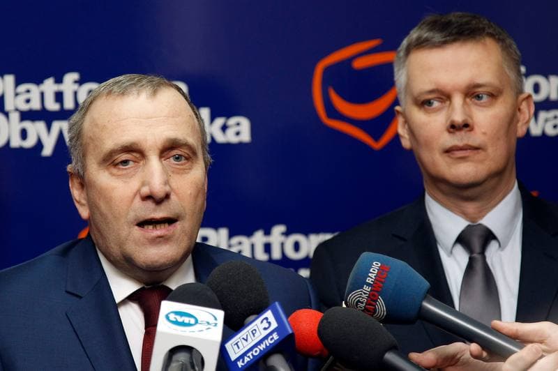 Grzegorz Schetyna. Platforma Obywatelska. Press Conference. 04.01.2016