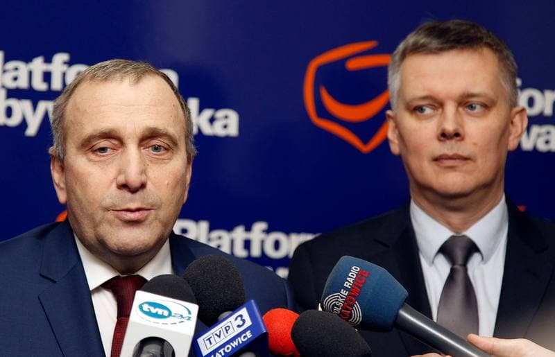 Grzegorz Schetyna. Platforma Obywatelska. Press Conference. 04.01.2016