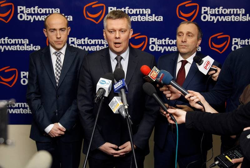 Grzegorz Schetyna. Platforma Obywatelska. Press Conference. 04.01.2016