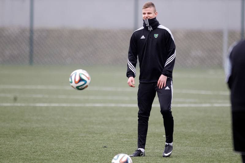 Football. GKS Katowice. Training. 11.01.2016