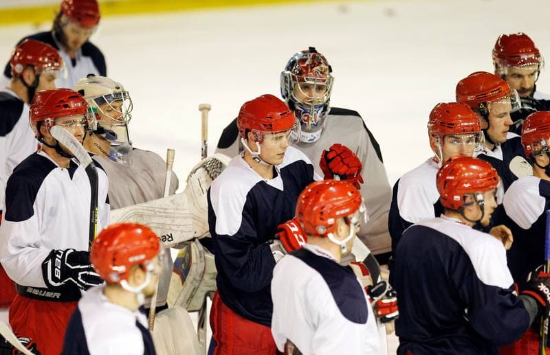 Ice Hockey. Poland national team. Training. 04.11.2015