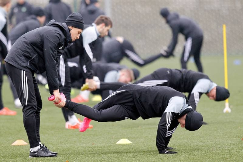 Football. GKS Katowice. Training. 11.01.2016