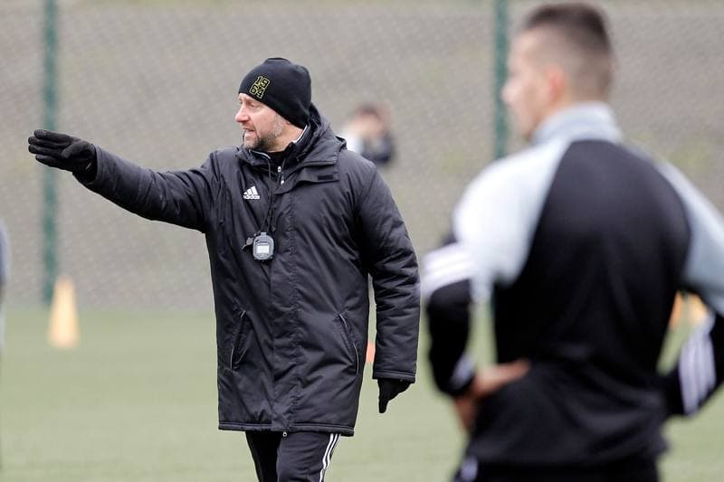 Football. GKS Katowice. Training. 11.01.2016