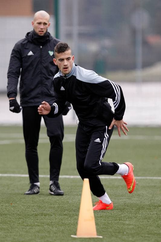Football. GKS Katowice. Training. 11.01.2016