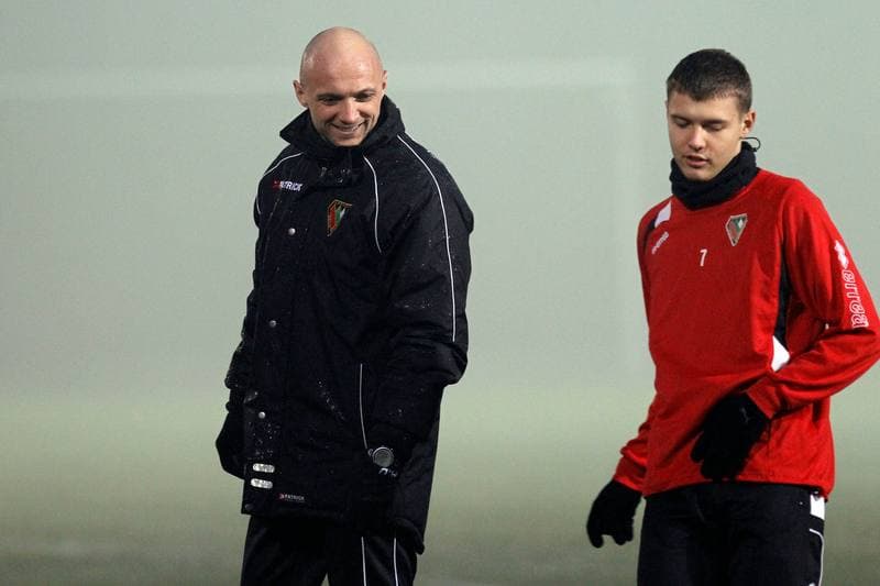 Football. Zaglebie Sosnowiec. Training. 11.01.2016