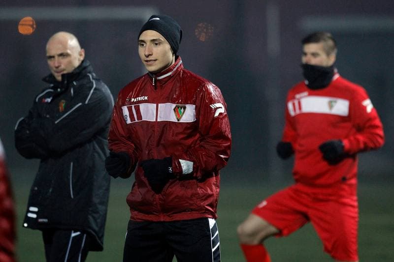 Football. Zaglebie Sosnowiec. Training. 11.01.2016