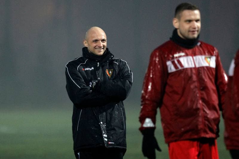 Football. Zaglebie Sosnowiec. Training. 11.01.2016