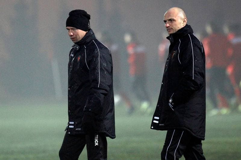 Football. Zaglebie Sosnowiec. Training. 11.01.2016