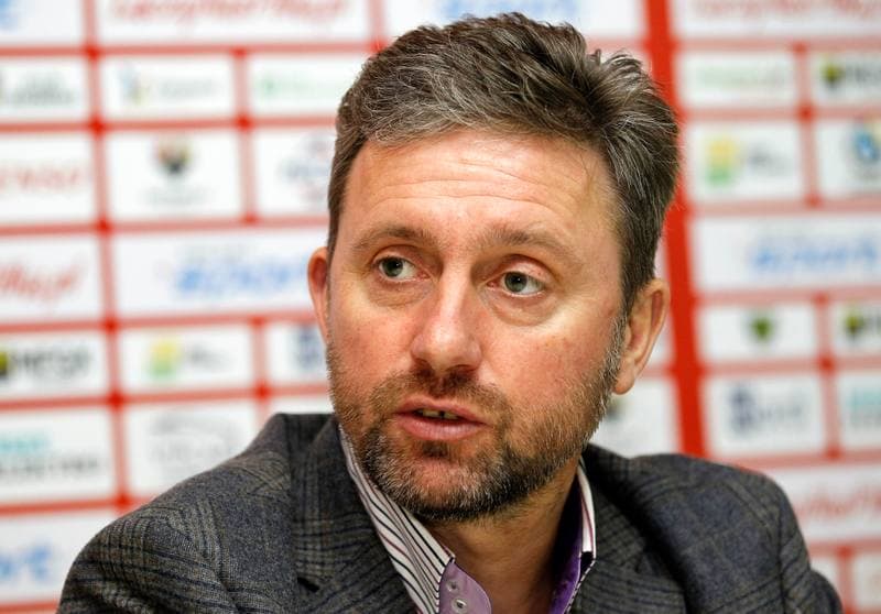 Football. GKS Katowice. Press Conference. 28.09.2015