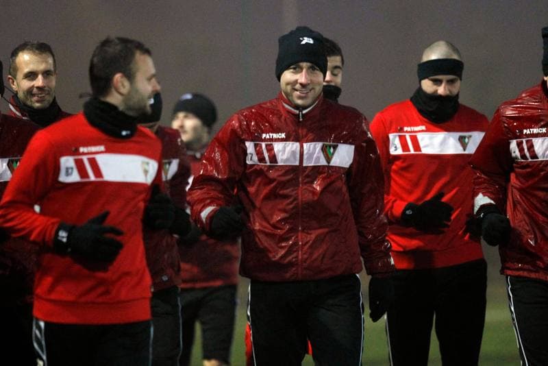 Football. Zaglebie Sosnowiec. Training. 11.01.2016