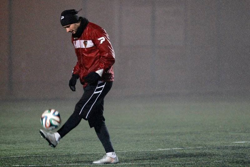 Football. Zaglebie Sosnowiec. Training. 11.01.2016