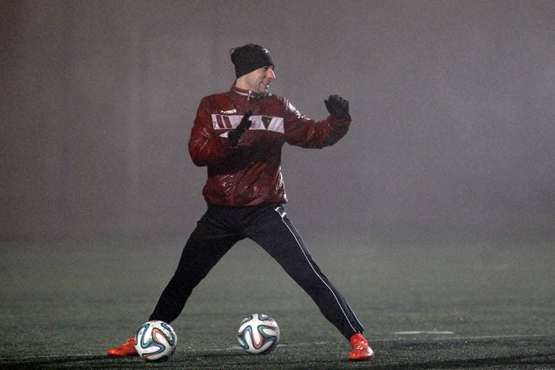 Football. Zaglebie Sosnowiec. Training. 11.01.2016