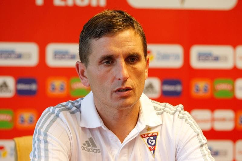 Football. Gornik Zabrze. Press Conference. 27.10.2016