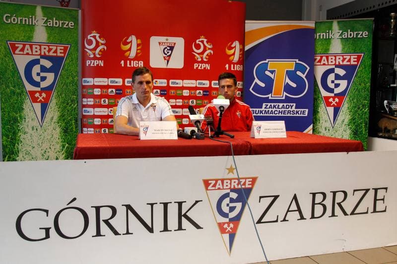 Football. Gornik Zabrze. Press Conference. 27.10.2016