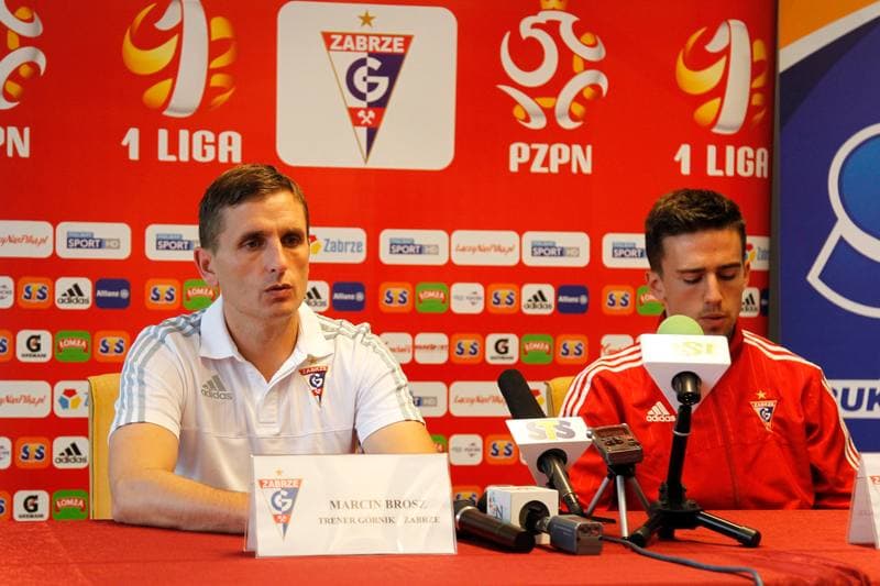 Football. Gornik Zabrze. Press Conference. 27.10.2016