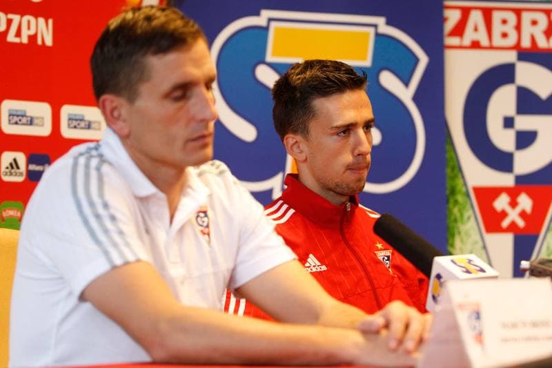 Football. Gornik Zabrze. Press Conference. 27.10.2016