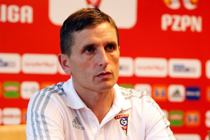 Football. Gornik Zabrze. Press Conference. 27.10.2016