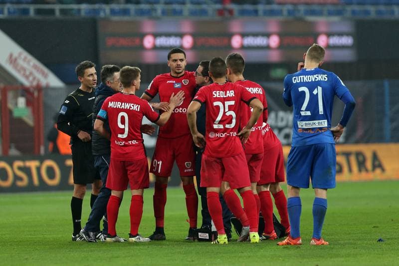 Football. Lotto Ekstraklasa. Piast Gliwice - Bruk-Bet Termalica Nieciecza. 28.10.2016