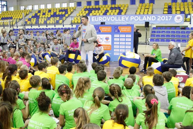 Volleyball. European Championship. Promotional Action. 05.12.2016