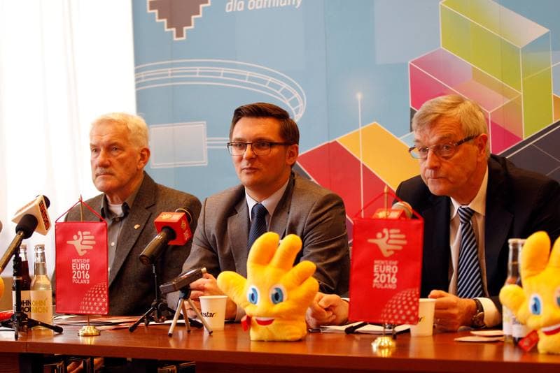 Handball. Poland national team. Press Conference. 14.01.2016