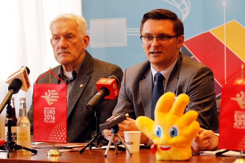 Handball. Poland national team. Press Conference. 14.01.2016